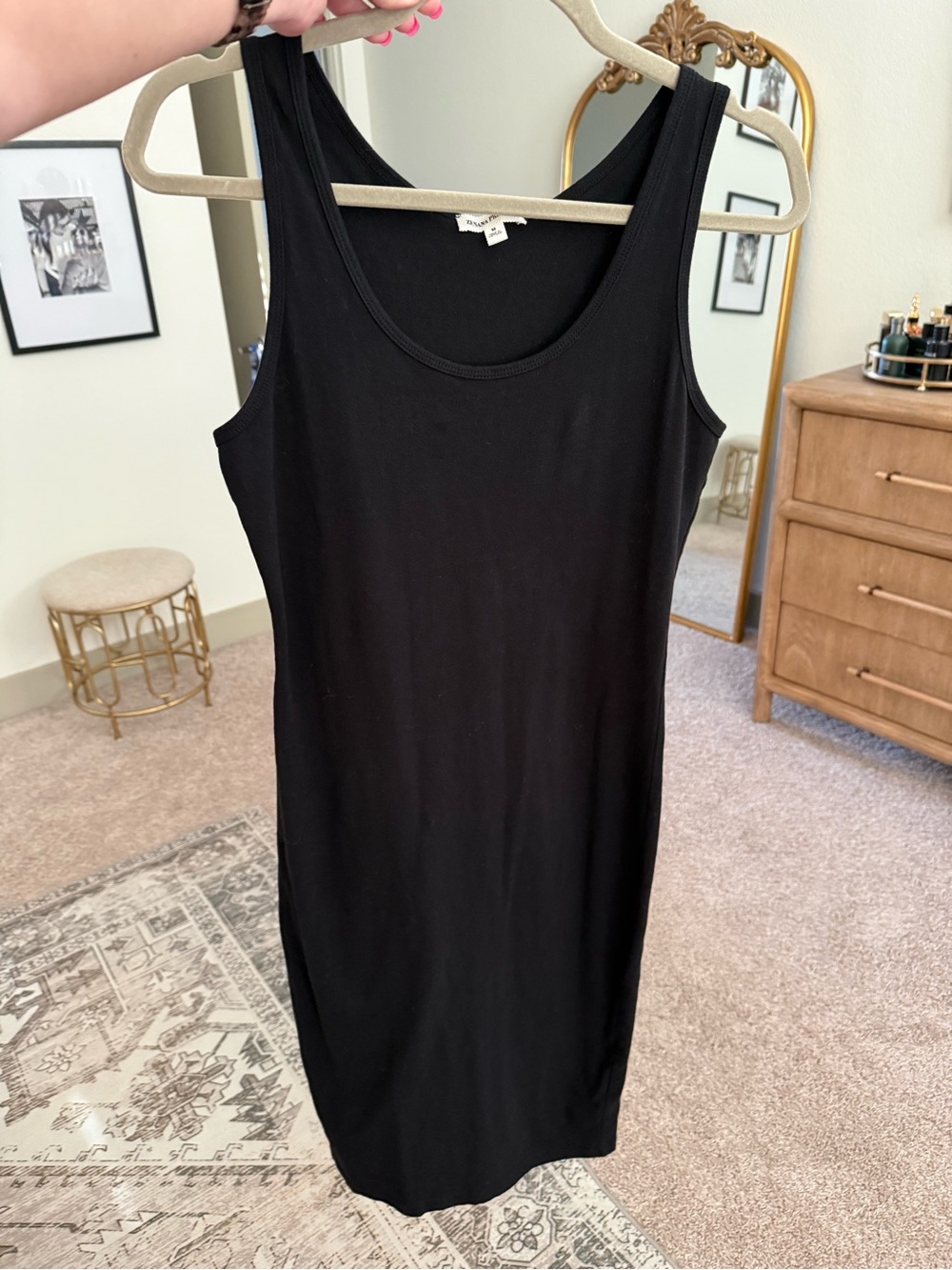 Zenana Outfitters Black Scoop Neck Tank Dress